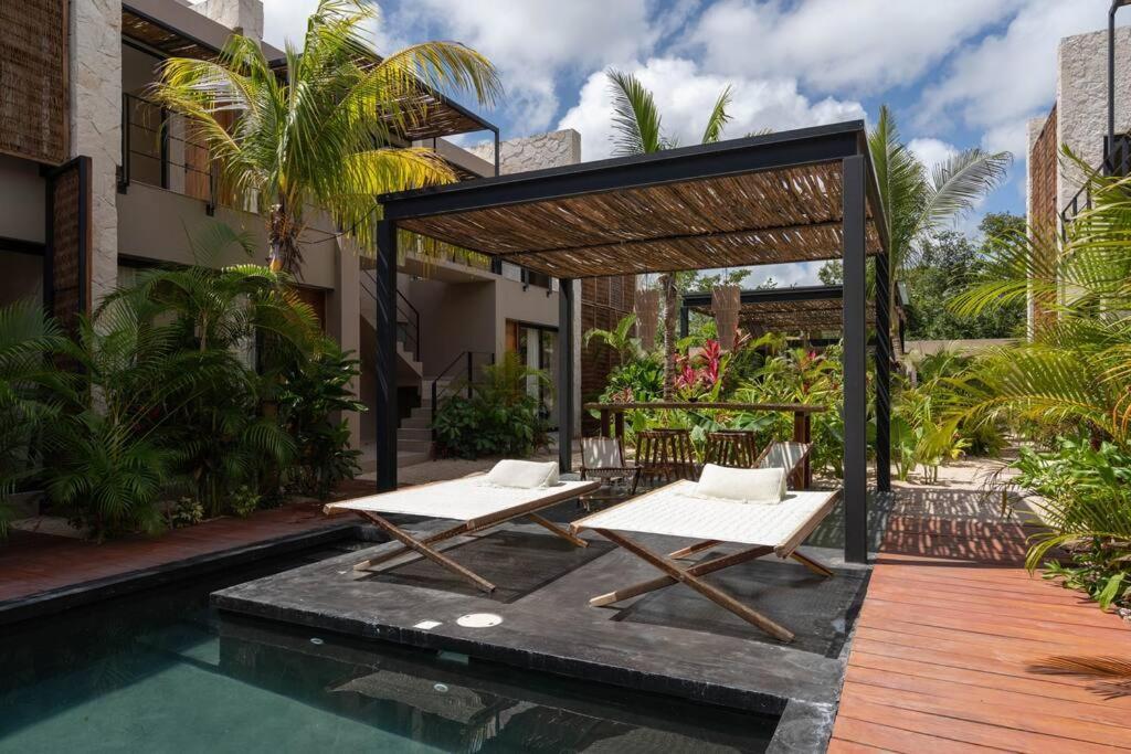 Lujoso Departamento Boho-Chic Con Alberca Privada Apartment Tulum Exterior photo